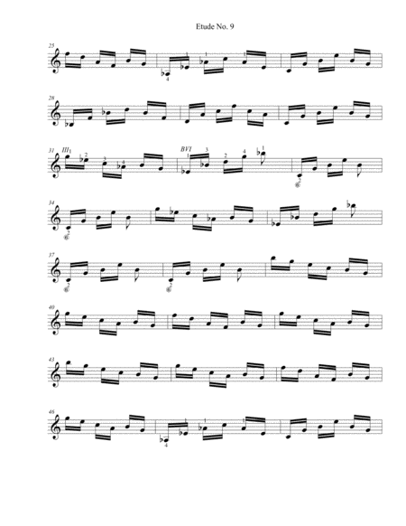 Etude No 9 For Guitar By Neal Fitzpatrick Standard Notation Page 2