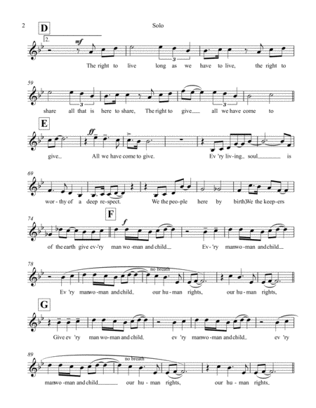 Every Man Woman And Child Vocal Solo Original Bb Major Page 2