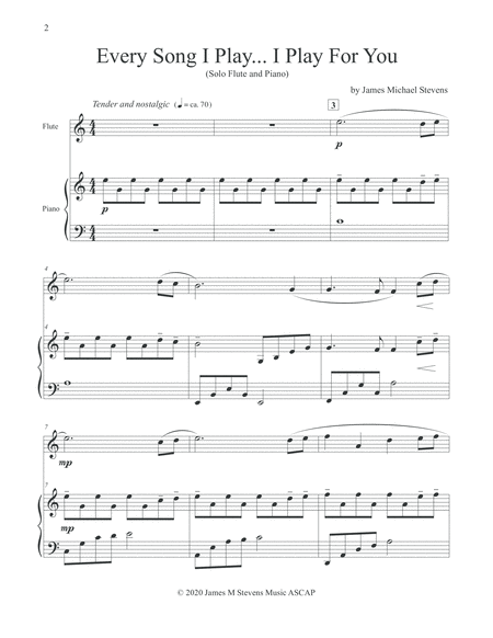 Every Song I Play I Play For You Flute Piano Page 2