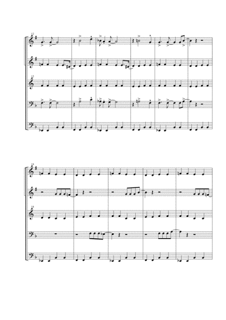 Everybody Needs Somebody To Love For Brass Quintet Page 2