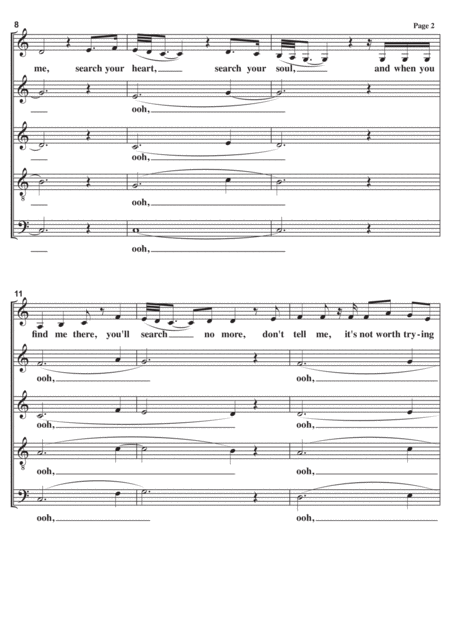 Everything I Do I Do It For You A Cappella Page 2