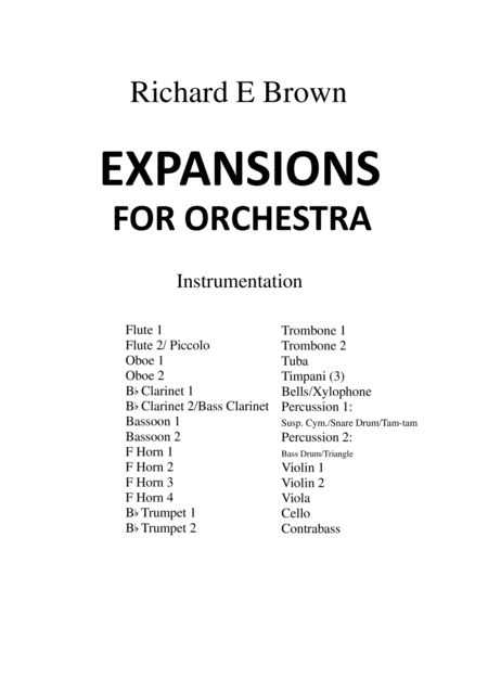 Expansions For Orchestra Page 2