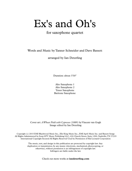 Exs Ohs For Saxophone Quartet Page 2