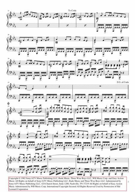 Eye Of The Tiger Arranged For Advanced Piano Solo Page 2