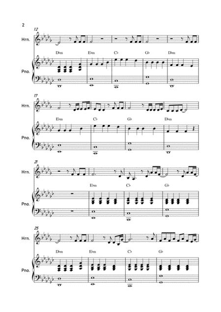 Faded By Alan Walker French Horn And Piano Page 2