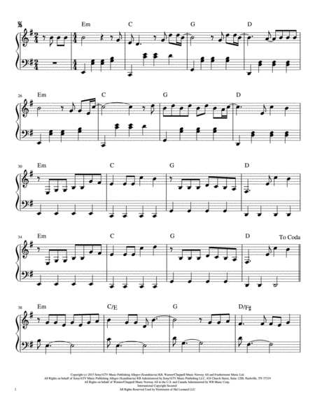 Faded Piano Version Page 2