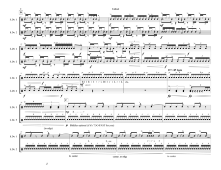Fallout Marching Snare Duet Page 2