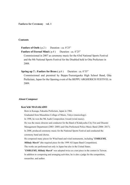 Fanfares For Ceremony Vol 1 Page 2