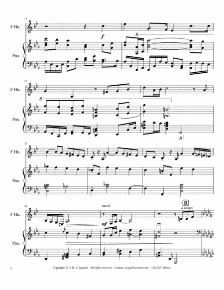 Fantasia Conflictus For French Horn And Piano Page 2