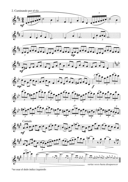 Fantasia N 3 Para Flauta Sola Cieneguilla Page 2