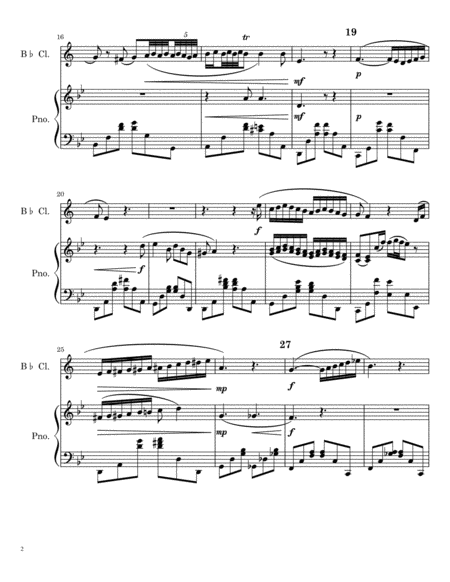 Fantasy For Clarinet And Piano Page 2