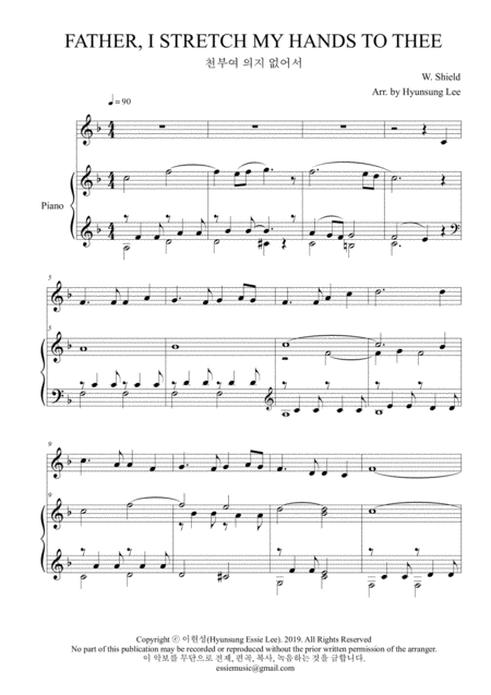 Father I Stretch My Hands To Thee Melody Pno Accomp Page 2