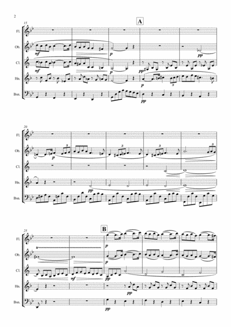 Faur Pavane Op 50 Transposed Into G Minor Wind Quintet Page 2