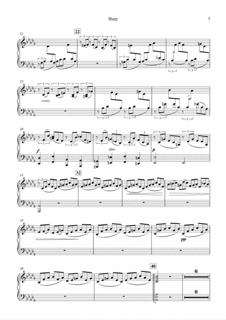 Faure Cantique De Jean Racine Orchestrated Adrian Connell Harp Page 2