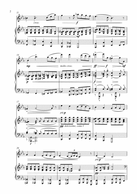 Faure Elegy Op 24 Flute And Piano Page 2