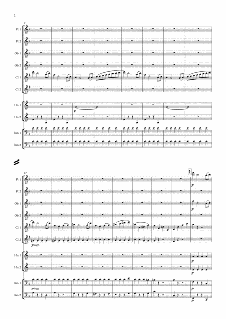 Faure Masques Et Bergamasques Op 112 Mvt I Ouverture Wind Dectet Page 2