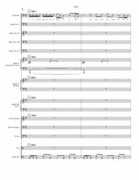 Feel Hot Single Mix Chicago Full Score Set Of Parts Page 2