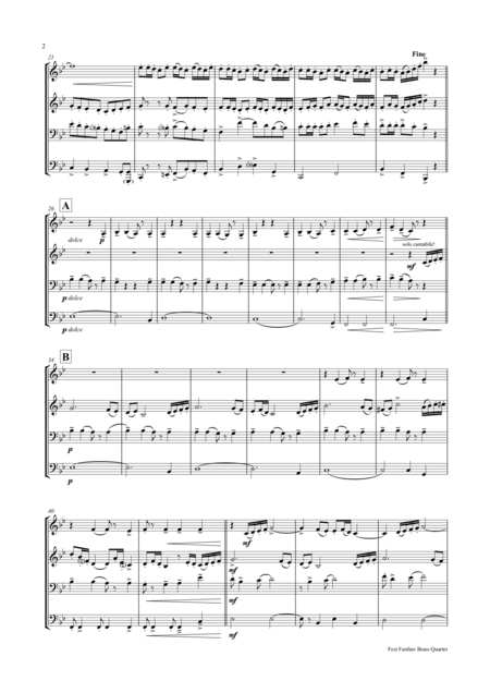 Fest Fanfare Brass Quartet Page 2