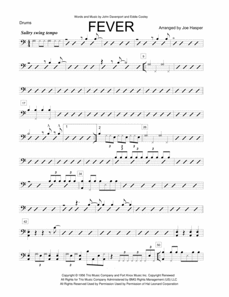 Fever Vocal Solo Three Horns And Rhythm Section Page 2