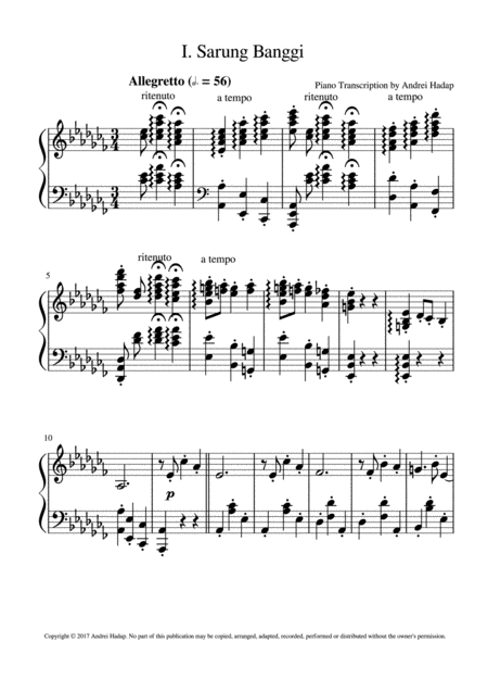 Filipino Folksong Series 1 Arranged For Piano Solo Page 2