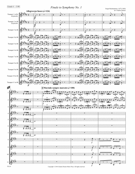 Finale To Symphony No 1 For Trumpet Ensemble Page 2