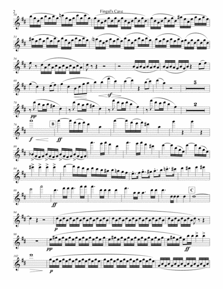 Fingals Cave For Wind Quintet Page 2