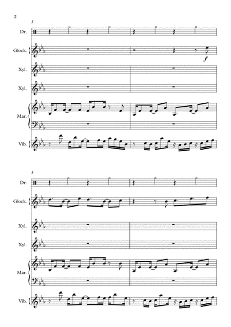 Fireflies Percussion Ensemble Page 2