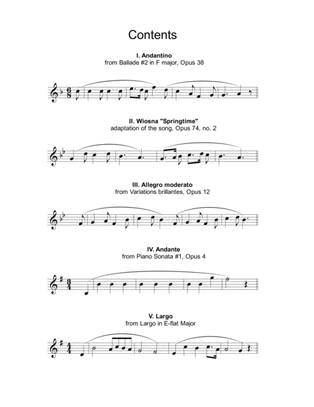 Five Chopin Melodies Page 2