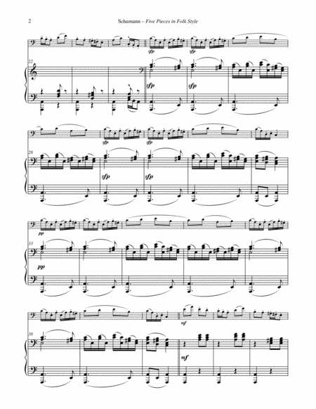 Five Pieces In Folk Style For Euphonium And Piano Page 2