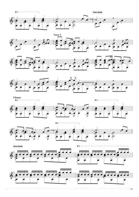 Fix You Solo Guitar Score Page 2