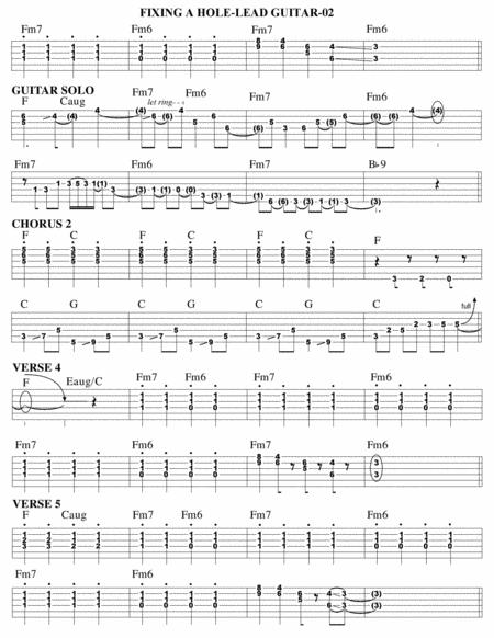 Fixing A Hole Guitar Tab Page 2