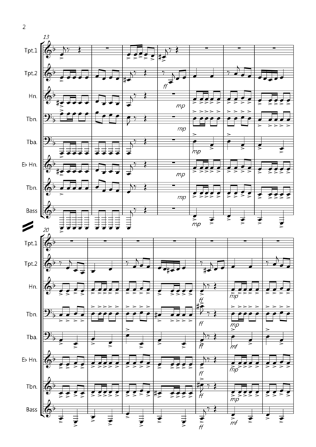 Flamenco Fantastico For Brass Quintet Page 2