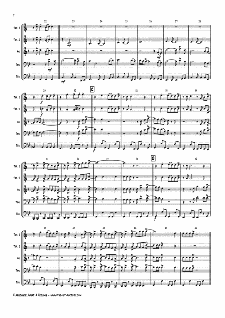 Flashdance What A Feeling Irene Cara Brass Quintet Page 2