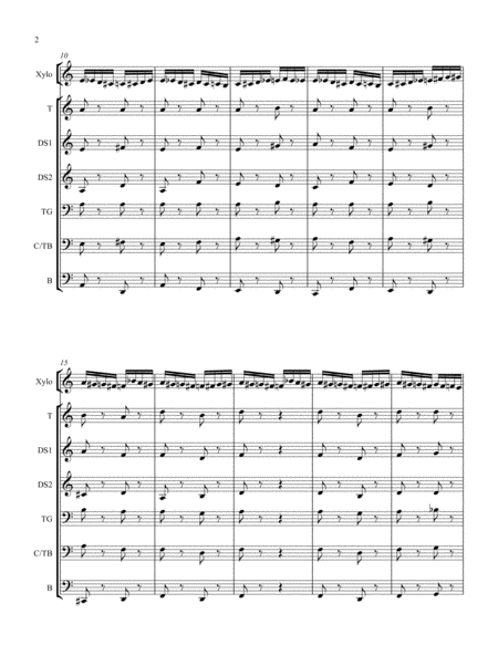 Flight Of The Bumblebee For Xylophone And Steel Band Page 2