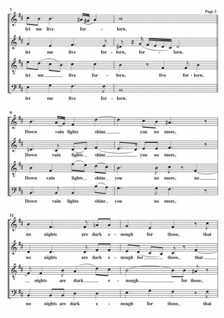 Flow My Tears A Cappella Page 2