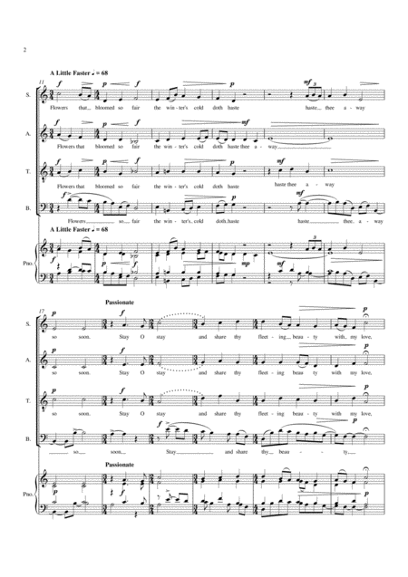 Flowers For Satb Choir Page 2