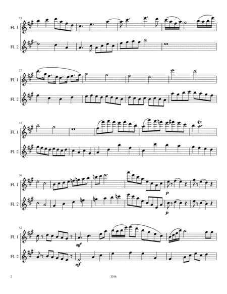 Flute Duet No 7 In A Major Page 2