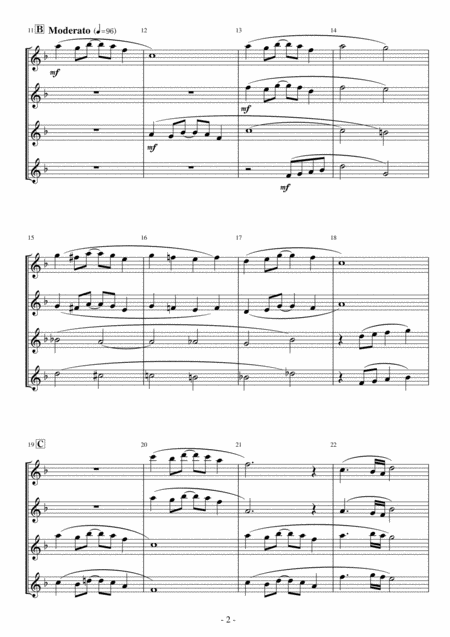 Flute Quartet A Whole New World From Aladdin Page 2