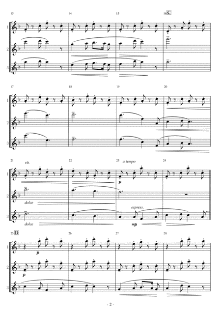 Flute Trio Marys Lullaby Page 2
