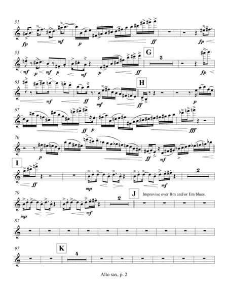 Focus On Grace A Concerto For Jazz Saxophone And Orchestra 2010 Alto Saxophone Solo Part Page 2