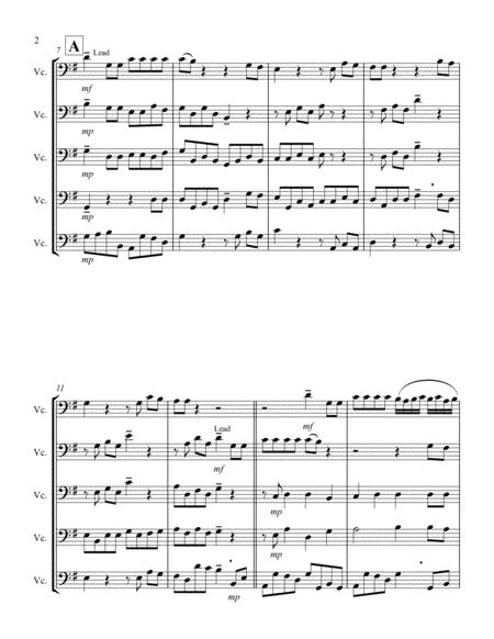 For Unto Us A Child Is Born From Messiah G Violoncello Quintet Page 2