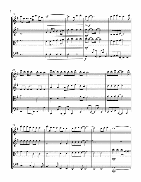 For Your Eyes Only String Quartet Page 2