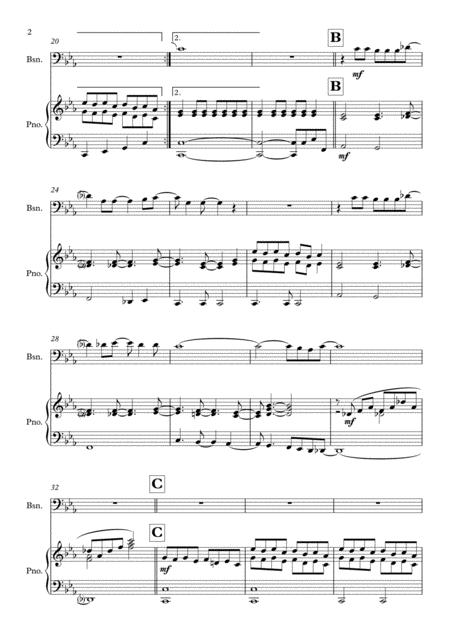 Forever Autumn Solo For Bassoon Piano In Eb Major Page 2