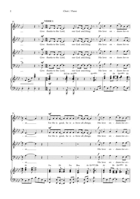 Forever Give Thanks To The Lord Satb Page 2