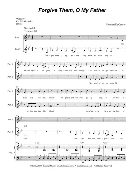 Forgive Them O My Father For 2 Part Choir Page 2