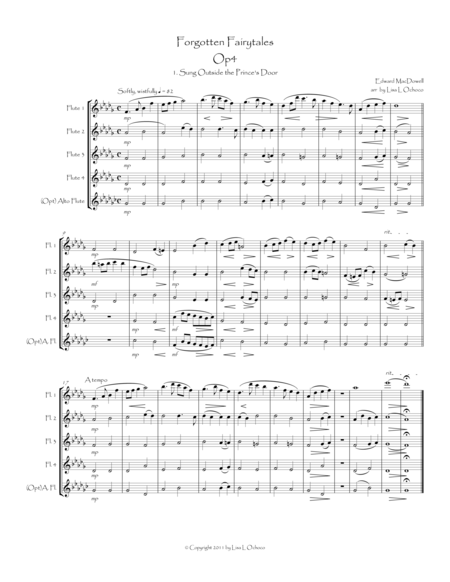 Forgotten Fairytales Op4 For Flute Quartet Page 2