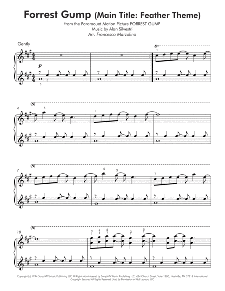 Forrest Gump Main Title Feather Theme From The Paramount Motion Picture Forrest Gump Page 2