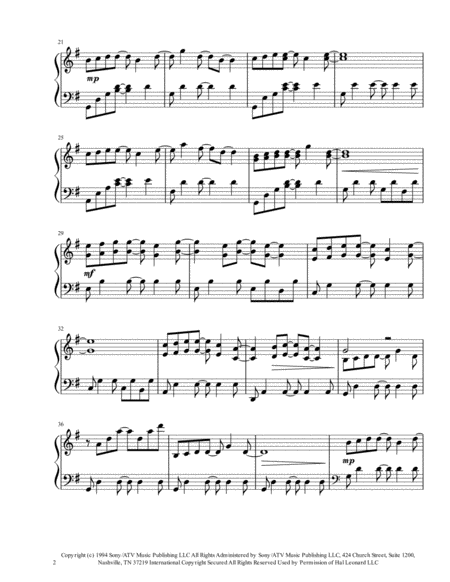 Forrest Gump Main Title Feather Theme Solo Harp Page 2