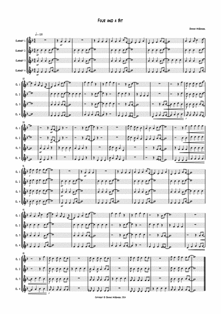 Four And A Bit Clarinet Quartet Page 2