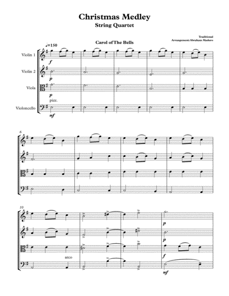 Four Christmas Songs For String Quartet Page 2